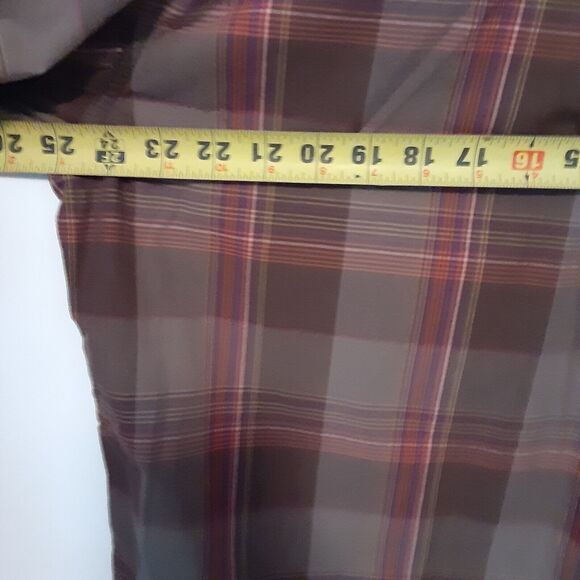 Cinch Adult Mens Size M Medium Plaid Long Sleeve Button Up Shirt - Picture 8 of 9